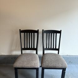Set of 2 Modern Dining Chairs w/ Cushions - Great Condition