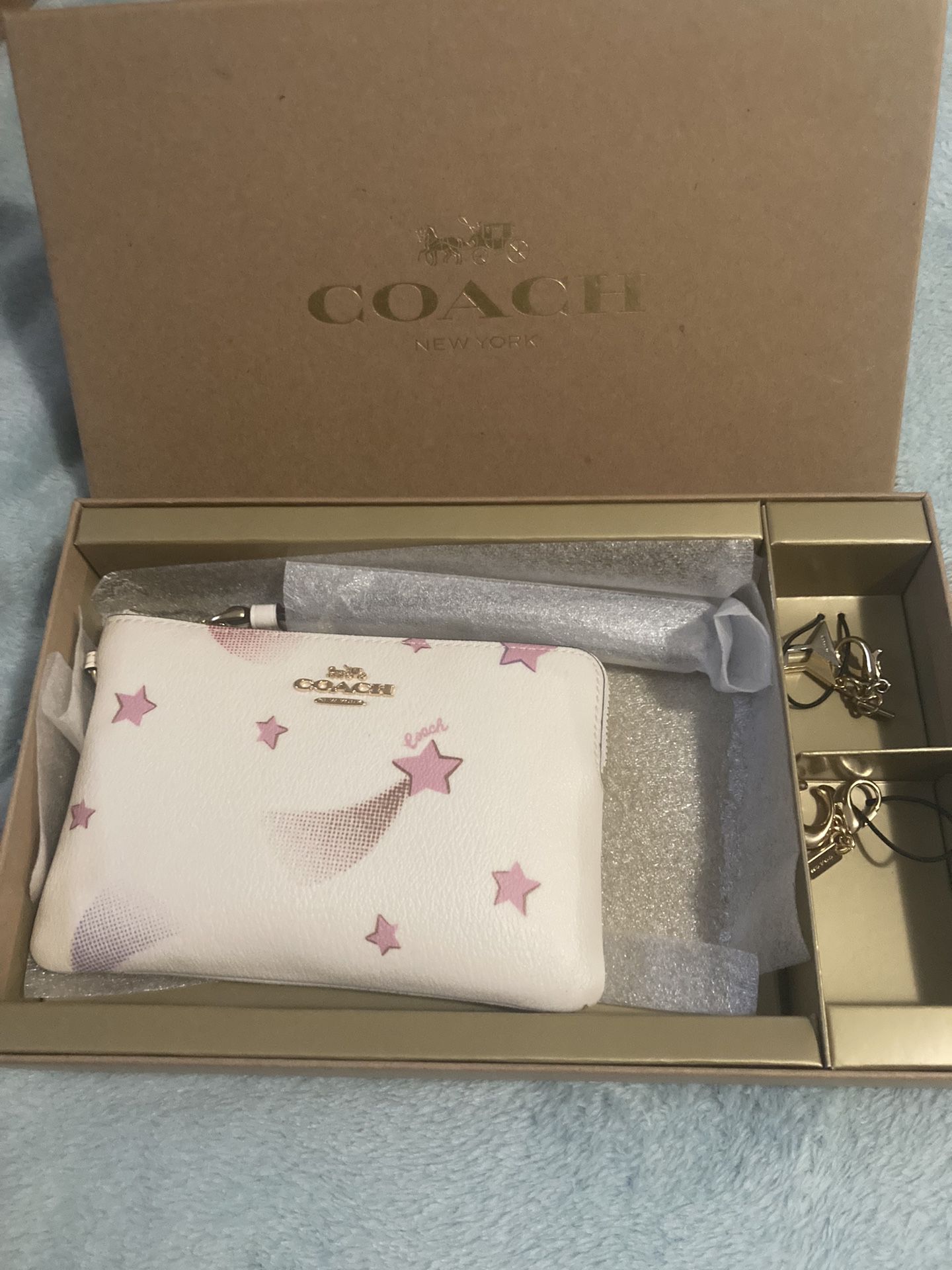 Coach Star Wristlet With Charms( Pending)