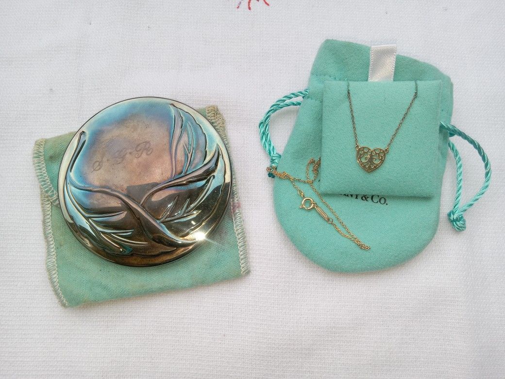 Tiffany & Company Antique Mirror And Necklace "Lot"