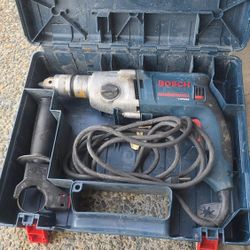 Bosch Hammer Drill 1199VSR w/ Heavy Duty Case Chuck & Extra Bits 120V