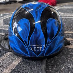 Blue Motorcycle Helmet 