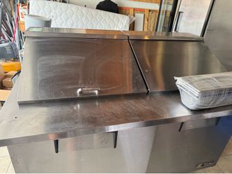 Prep table cooler