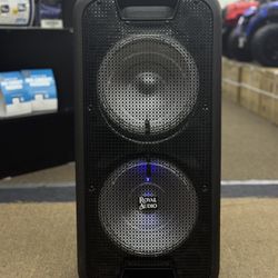 Dual 10” Bluetooth-LED Party Speakers