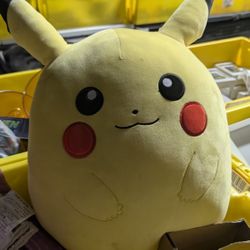 Pokémon Pikachu Plush Squishmallow Style Large Yellow Collectible Toy