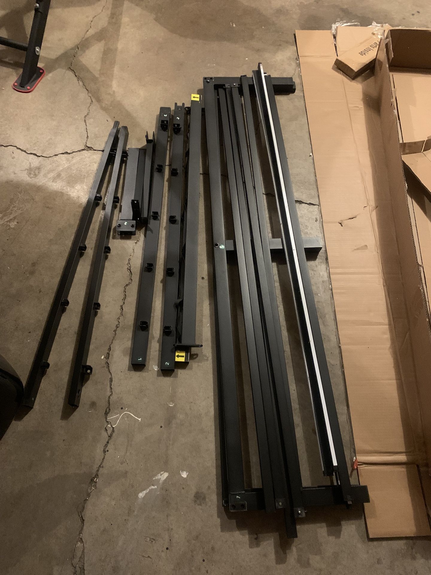 Queen Size Bed frame Black Metal Free