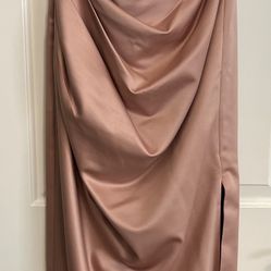 House of Cb Women’s Adrienne Satin Strapless Gown