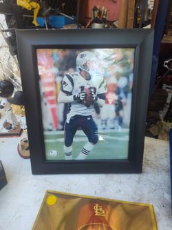 tom Brady signed photo