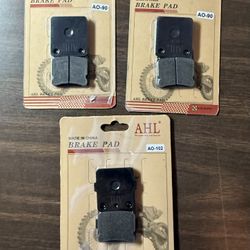 (3) AHL Brake pads AO-90 (x2) AO-102 Motorcycle Parts