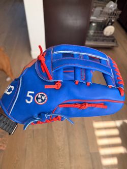 LGND Mook 12.5" Baseball Glove Blue/Red