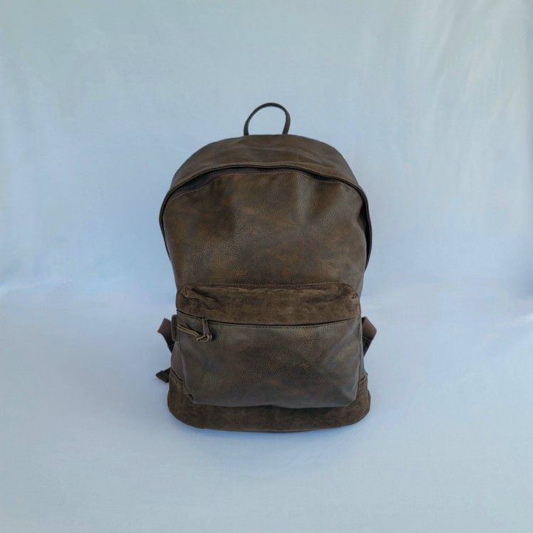 Genuine Leather Backpack James Campbell, Brown