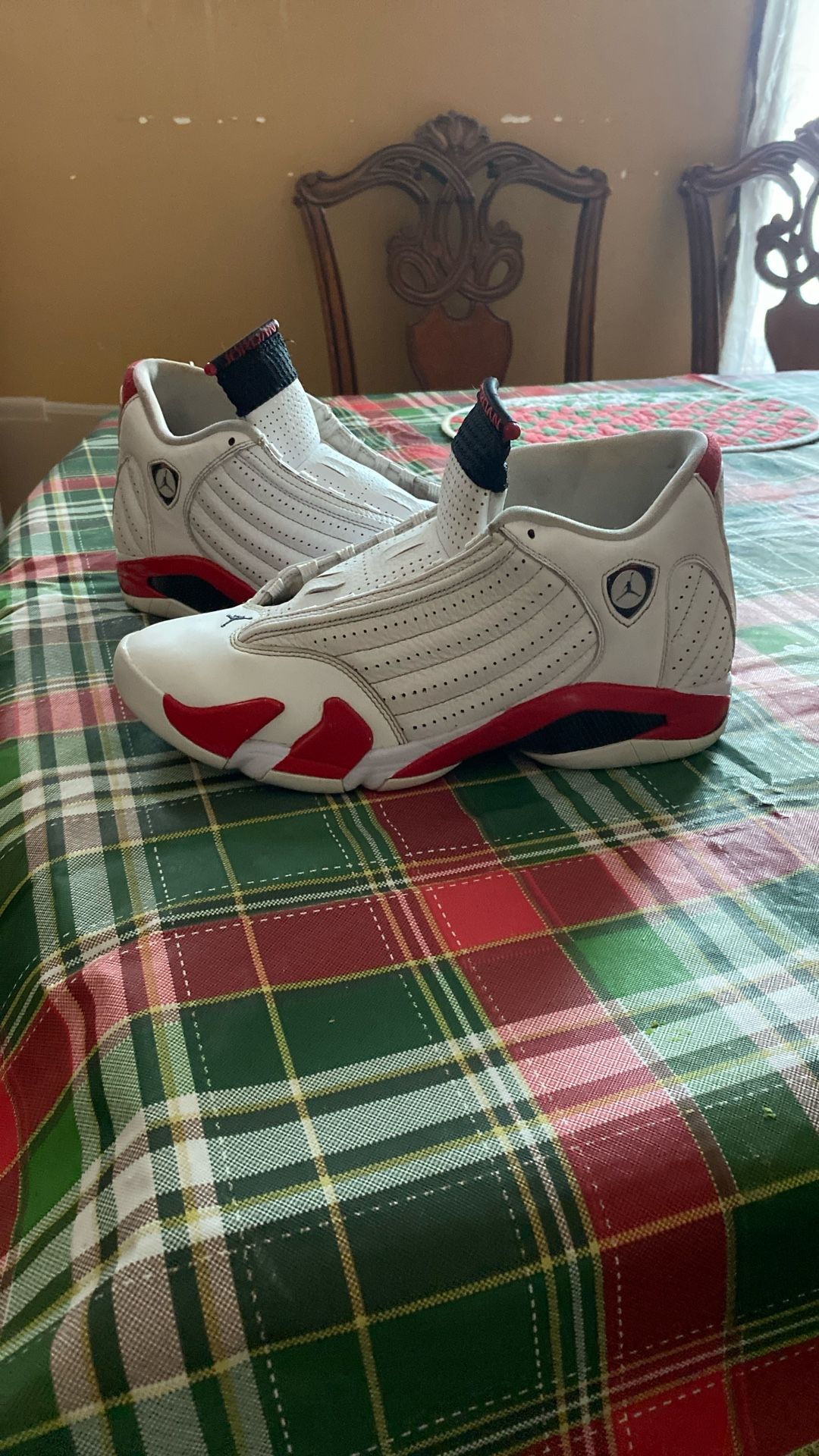 Candy cane Jordans 14