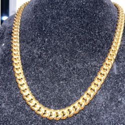 Karat gold plated Cuban Chain