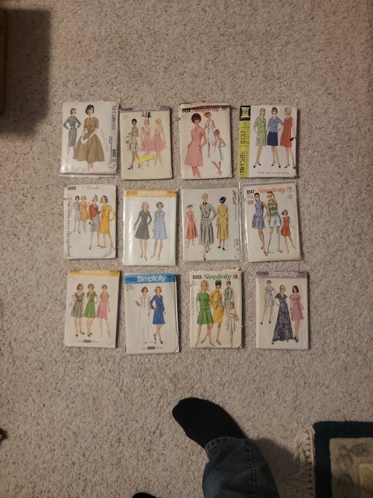 Women's Dresses Sewing Patterns Lot 2