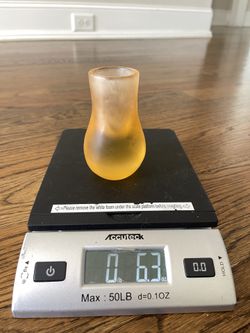 Rare Dinosaur Designs Resin Vase - Amber Yellow Sculptural Handmade Piece