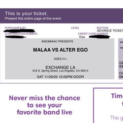 MALAA tickets