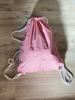 Pink Draw String Backpack