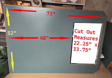 Green laminate countertop