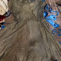 Girls Gold Dress
