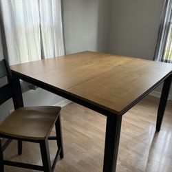 Dining Room Table With Two Chairs,  Four Months Old