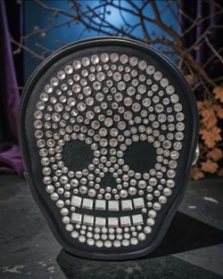 Bath Body Works Skull Halloween Rhinestone Purse/Crossbody
