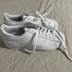 Adidas Superstar White. Size 8 
