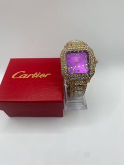 Designer Watch Bussdown Gold & Purple *Box Included*