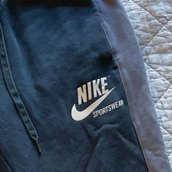Gloomy faded blue high waisted Nike sweatpants 