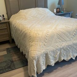 King size handmade bedspread.