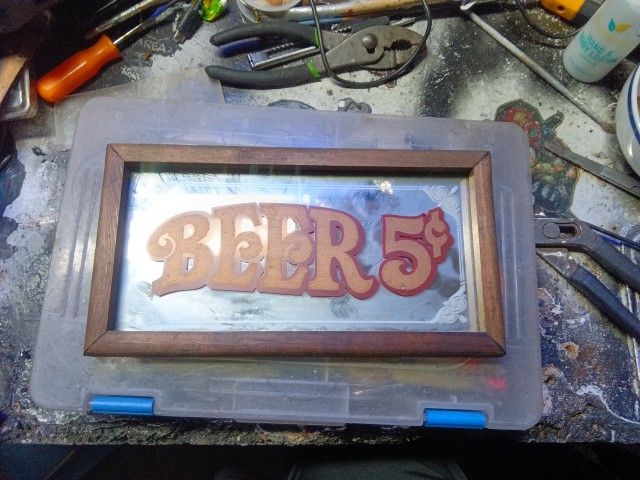Super Rare Vintage Beer 5¢ Sign From The 60's