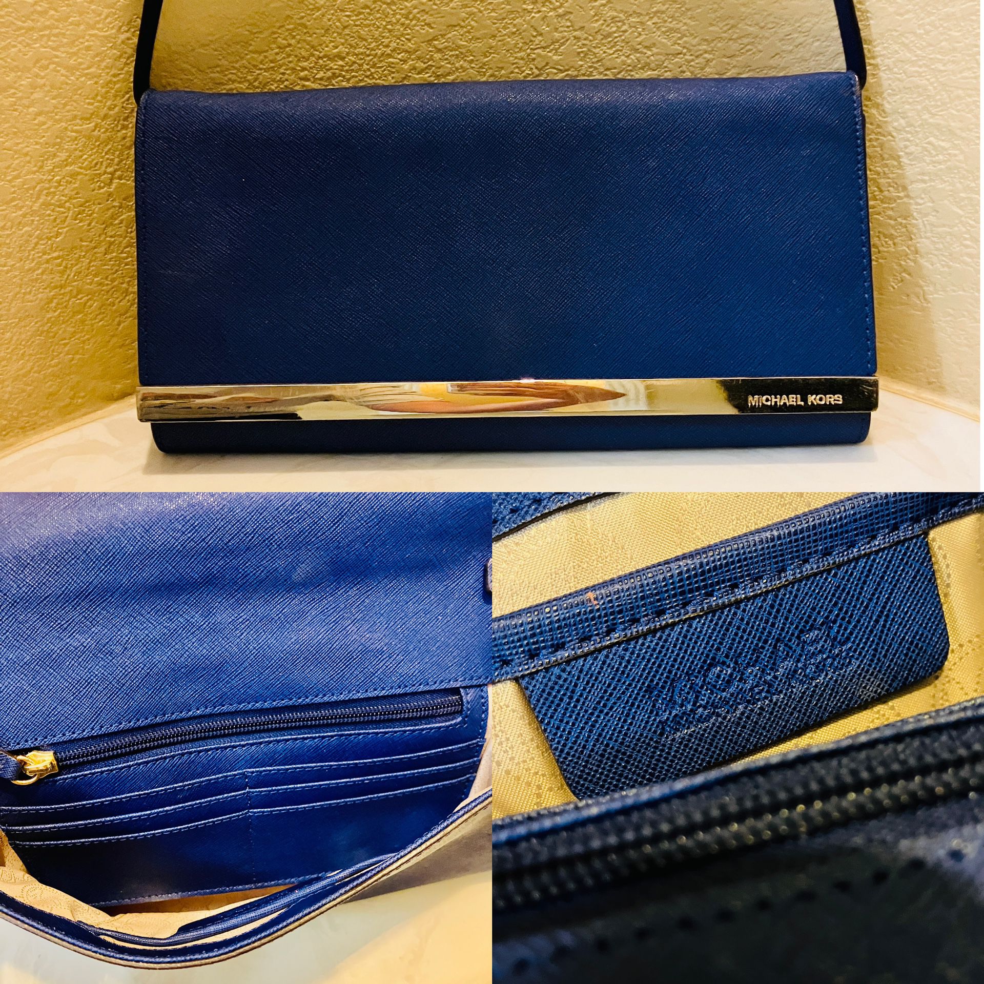 Blue MK Shoulder purse 
