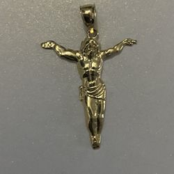 10k Jesus Full Body Pendant Charm 