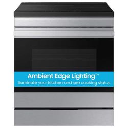Samsung Bespoke 30 in. 6.3 cu. ft. 4-Burner Element Smart Slide-In Induction Range in Stainless Steel with Air Sous Vide $800