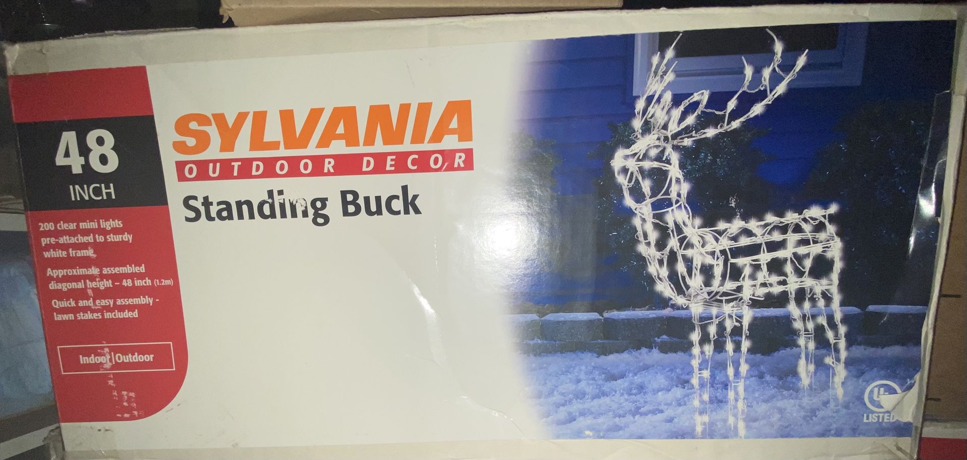 Sylvania 48 In. Pre-Lit Reindeer