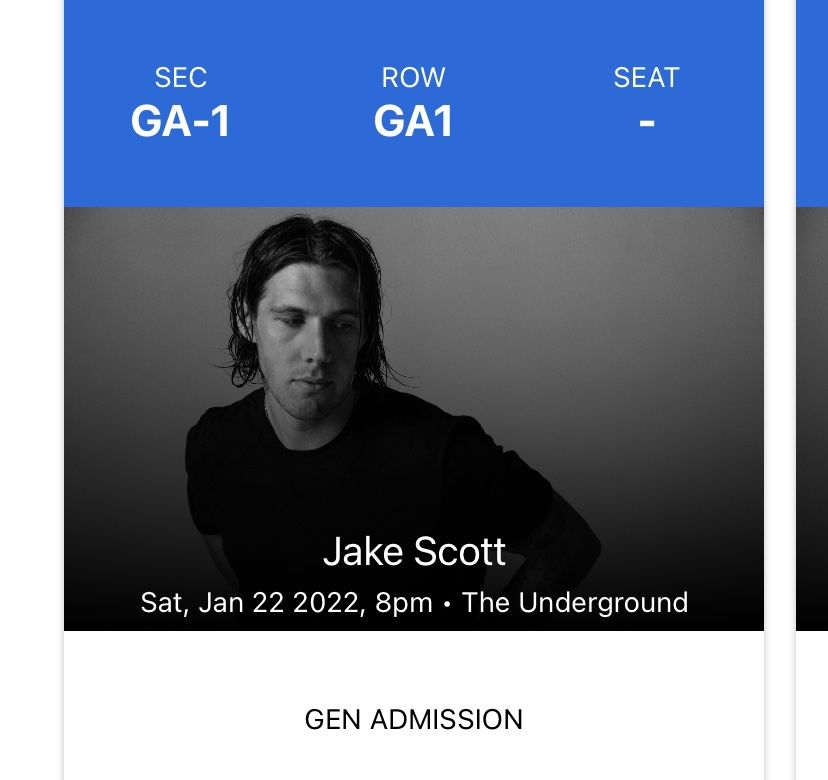 Jake Scott Tickets