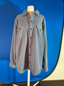 Freedom Foundry Men’s Fleece Shirt Jacket With Pockets  (Size Large)