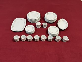  Brand New 45-Piece Fine China Dinnerware Set