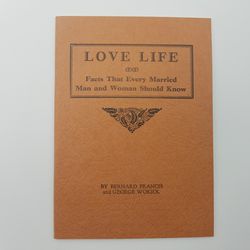 Vintage 1932 Sex Pamphlet Love Life Wokiol Francis