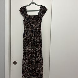 Leopard Print Maxi Dress