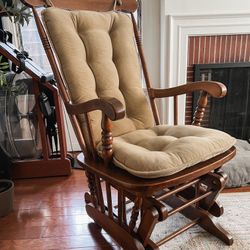 Solid Wood Glider Rocking Chair