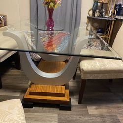 Floating Glass Dining Table