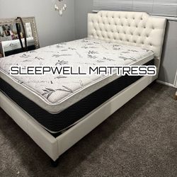 New Queen Bed Frame With Mattress 