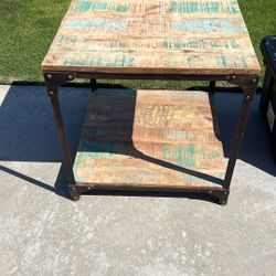 Rustic End Table