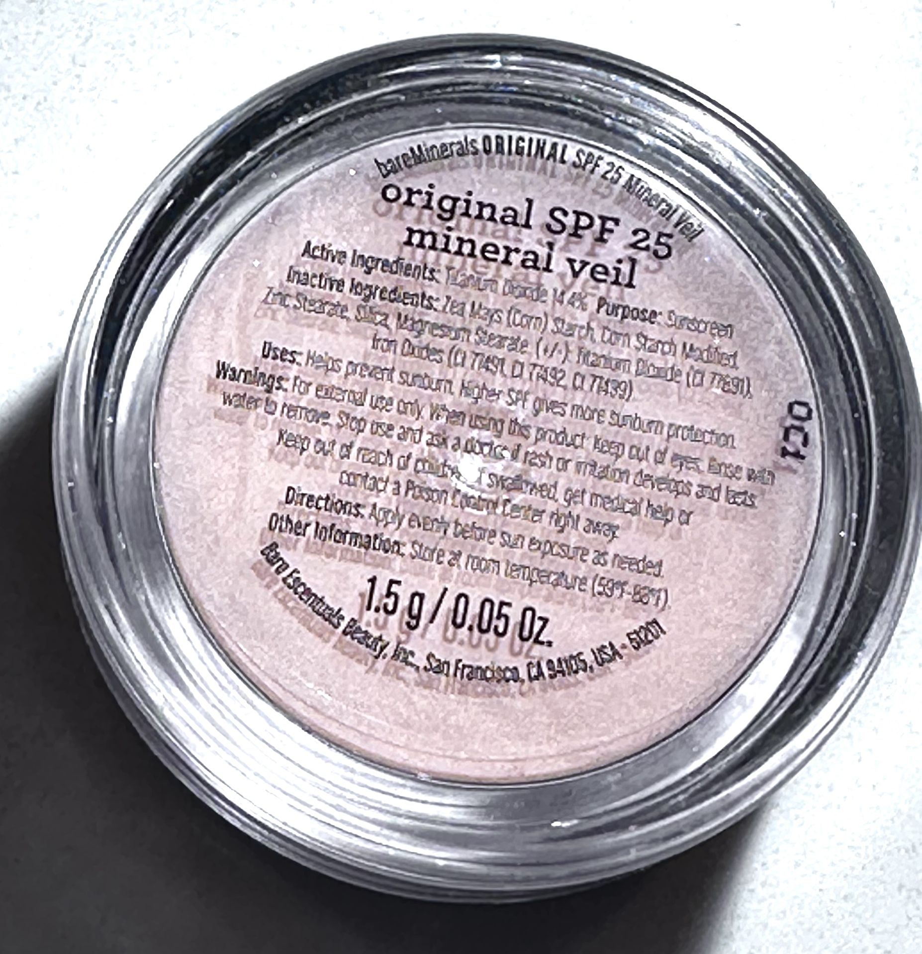 bareMinerals Bare Escentuals Original Mineral Veil Powder 1.5g Spf 25