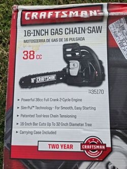 Craftsman 16-Inch 38cc Gas Chain Saw