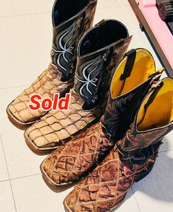 Genuine Pirarucu Boots