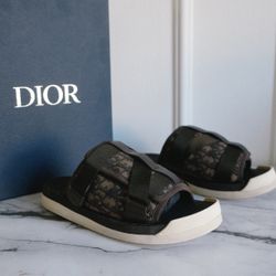 Dior Alpha Sandal Ebony Oblique Jacquard