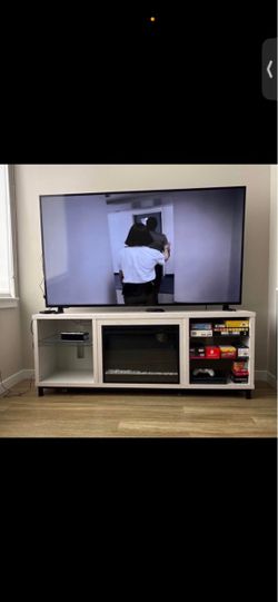 White TV stand