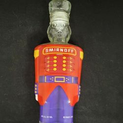 1998 Smirnoff Glass Decanter Nutcracker