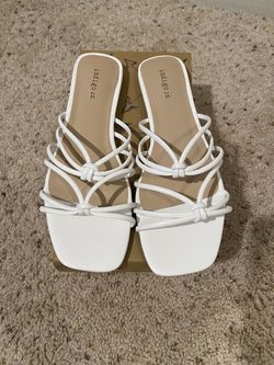 Womens Sandals White Size 10