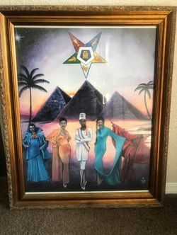 Order of Eastern Star - Large Framed Wall Picture